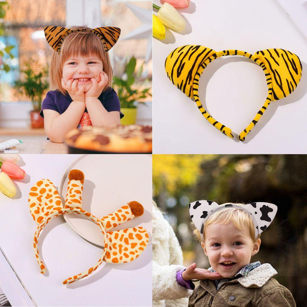 FAY Set 3 / 2 Băng Đô Cài Tóc Hình Tai Ngựa Vằn Hóa Trang Halloween