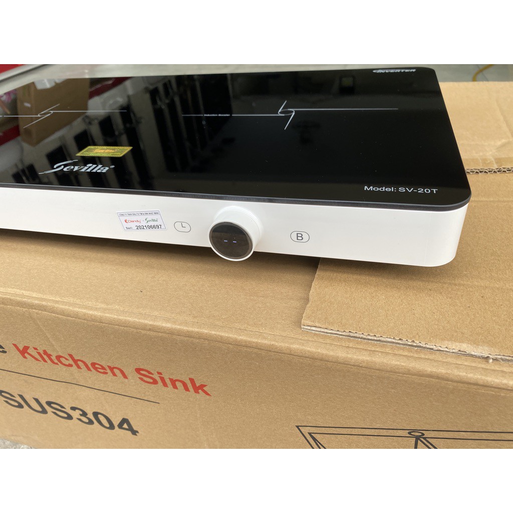 Bếp từ đôi dương Sevilla SV 20T / Bếp từ đôi Fuger 60D /  Sevilla SV 202t -Booter nấu siêu nhanh