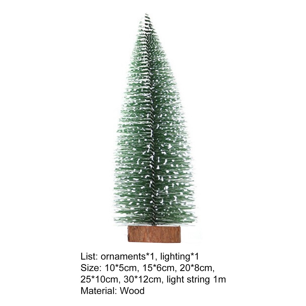 Cây thông giáng sinh trang trí bằng gỗ có mắt phát sáng độc đáo