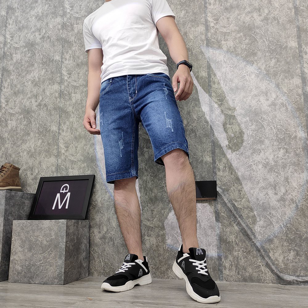 Quần short jean nam Q37 (Xanh đen) MĐ