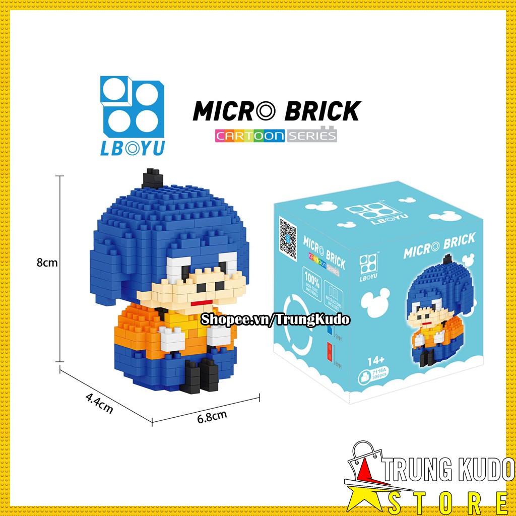 Lego 3D Disney Xếp hình các nhân vật Gấu Lợn Trong Disney Channel - Đồ Chơi Lego Nanoblock làm quà tặng bạn trai bạn gái