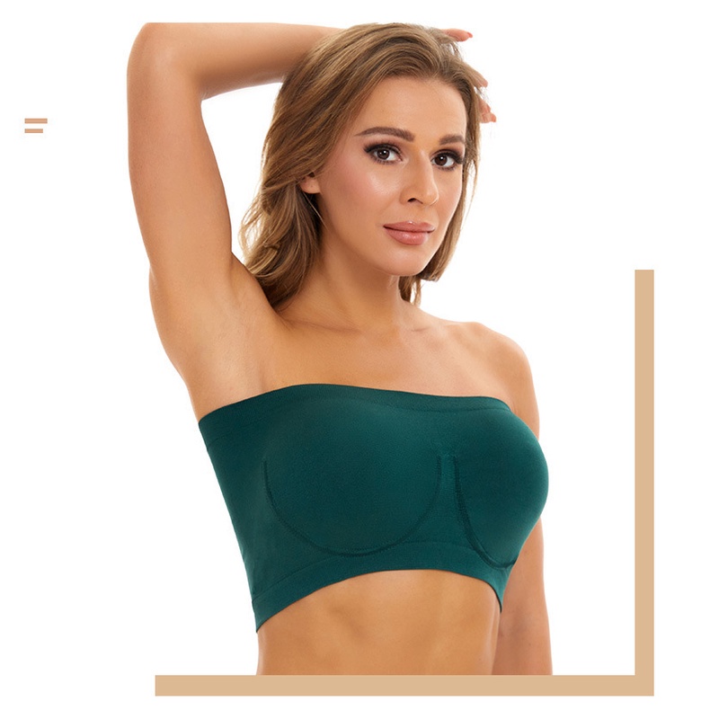 Áo Ngực Không Dây Không Đường May Plus Size Cho Nữ