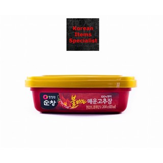 Gochujang 200gr tương ớt super cay hàn quốc chung jung one 청정원 불타는 매운 고추장 200g