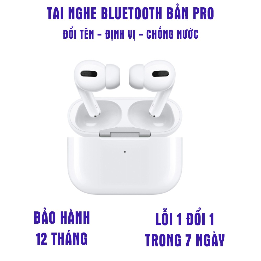 Tai nghe bluetooth không dây Cao Cấp Airpost Pro định vị - đổi tên, Dùng cho IOS và Androi BẢO HÀNH 12 THÁNG