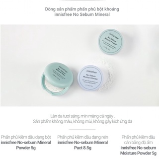 Phấn Phủ Innisfree Kiềm Dầu No Sebum