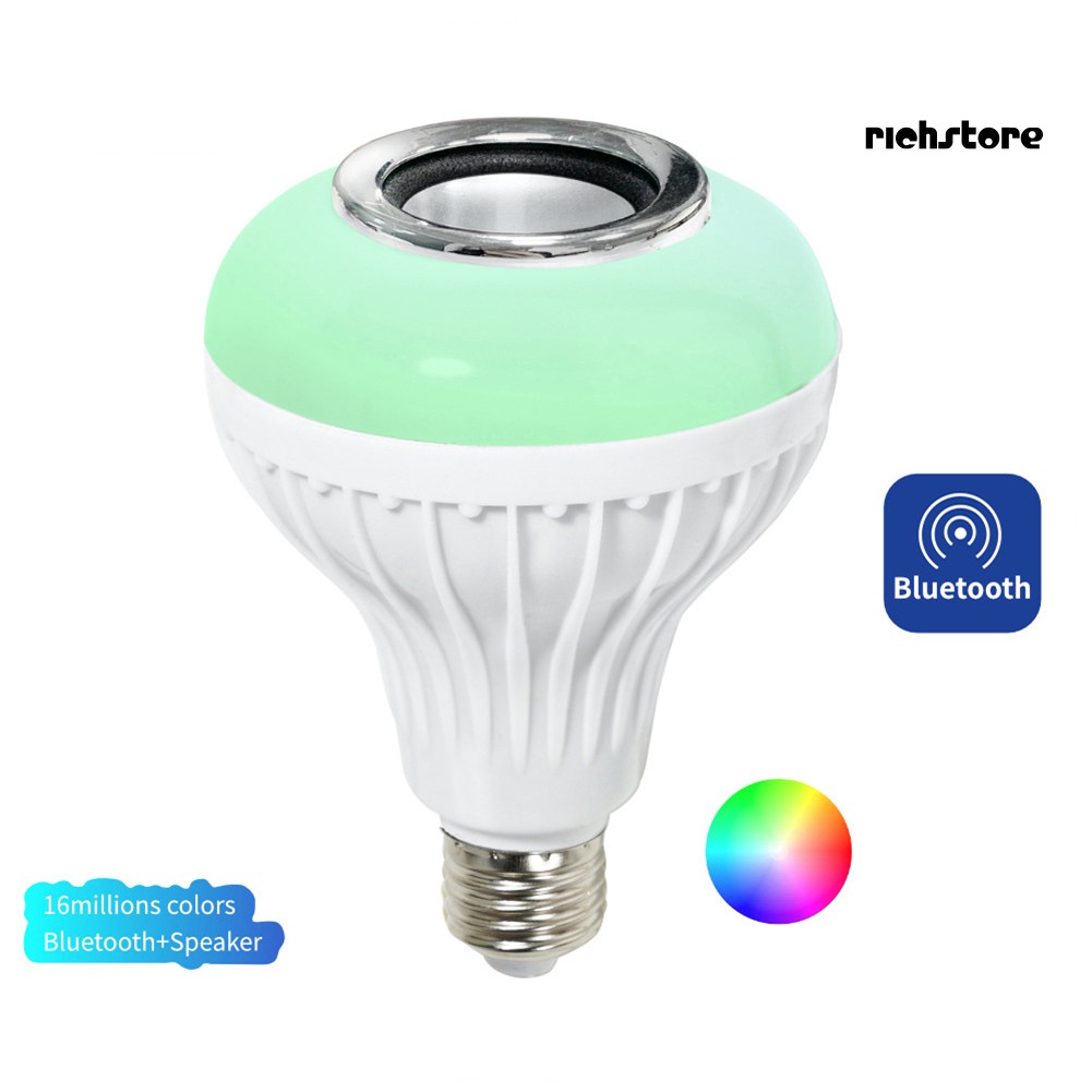 【Ready stock】 E27 Smart Light Bulb LED Wireless Bluetooth APP Remote Control Music Play Lamp