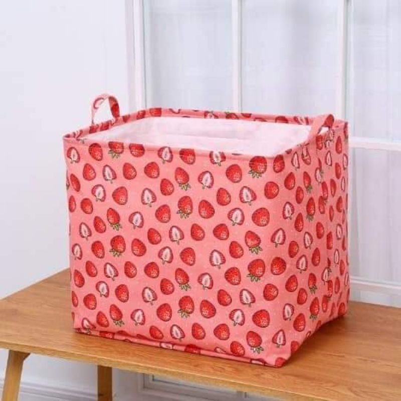 túi đựng/giỏ đựng chăn màn-quần áo bằng VẢI khung sắt To 100L