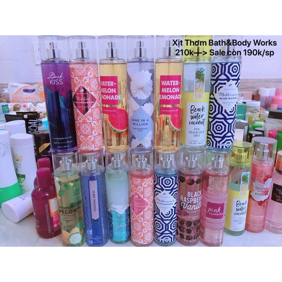 XỊT THƠM TOÀN THÂN BATH & BODY WORKS 236ml.