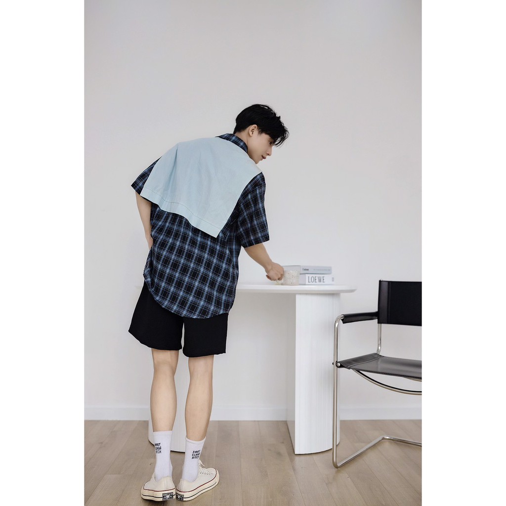 UNISEX Áo sơ mi nam nữ kẻ caro hàn quốc cao cấp, by ONDE | BigBuy360 - bigbuy360.vn
