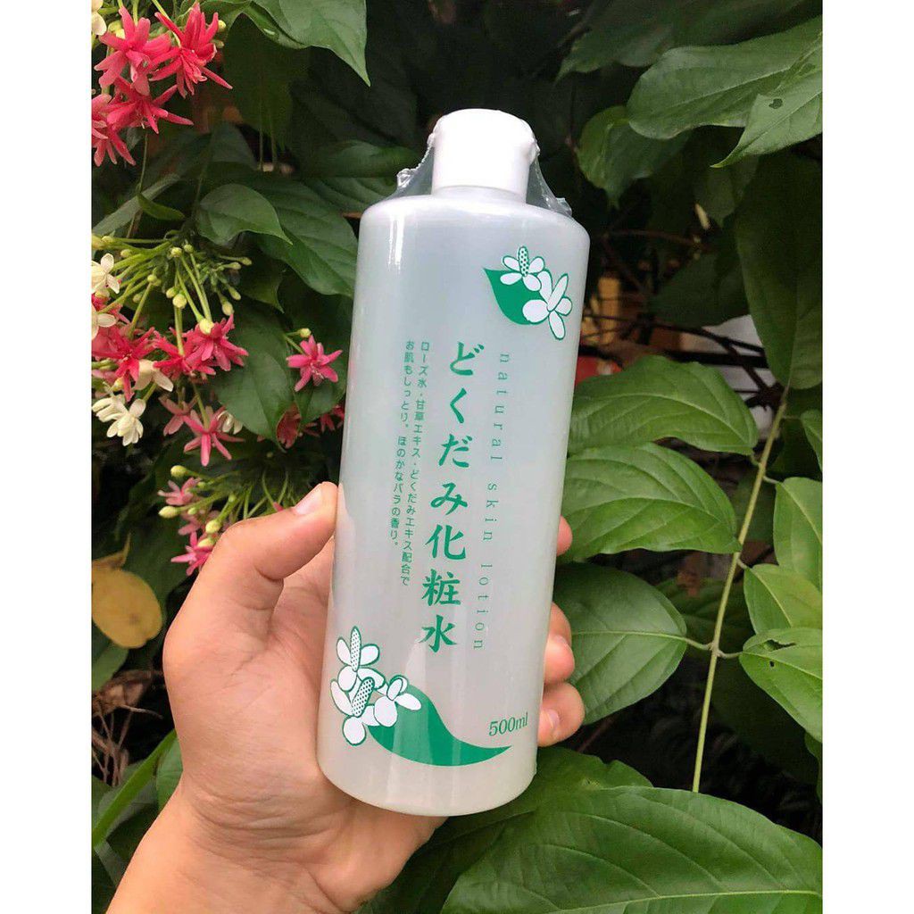 Nước hoa hồng diếp cá Dokudami Natural Skin Lotion 500ml Nhật Bản