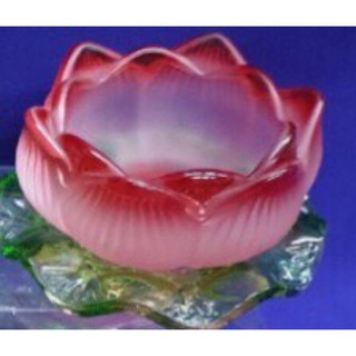 đế nến hoa sen lưu ly nhiều màu(mẫu mới )