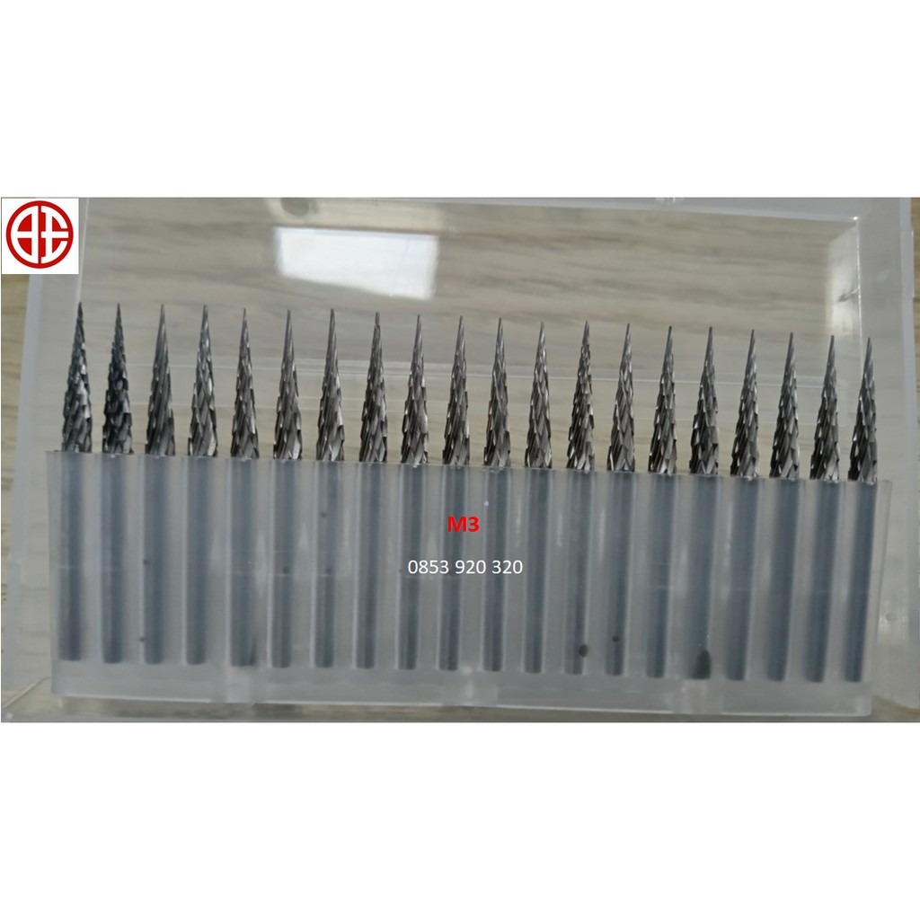 BỘ 20 MŨI MÀI HỢP KIM A3, C3, D3, F3, G3, M3