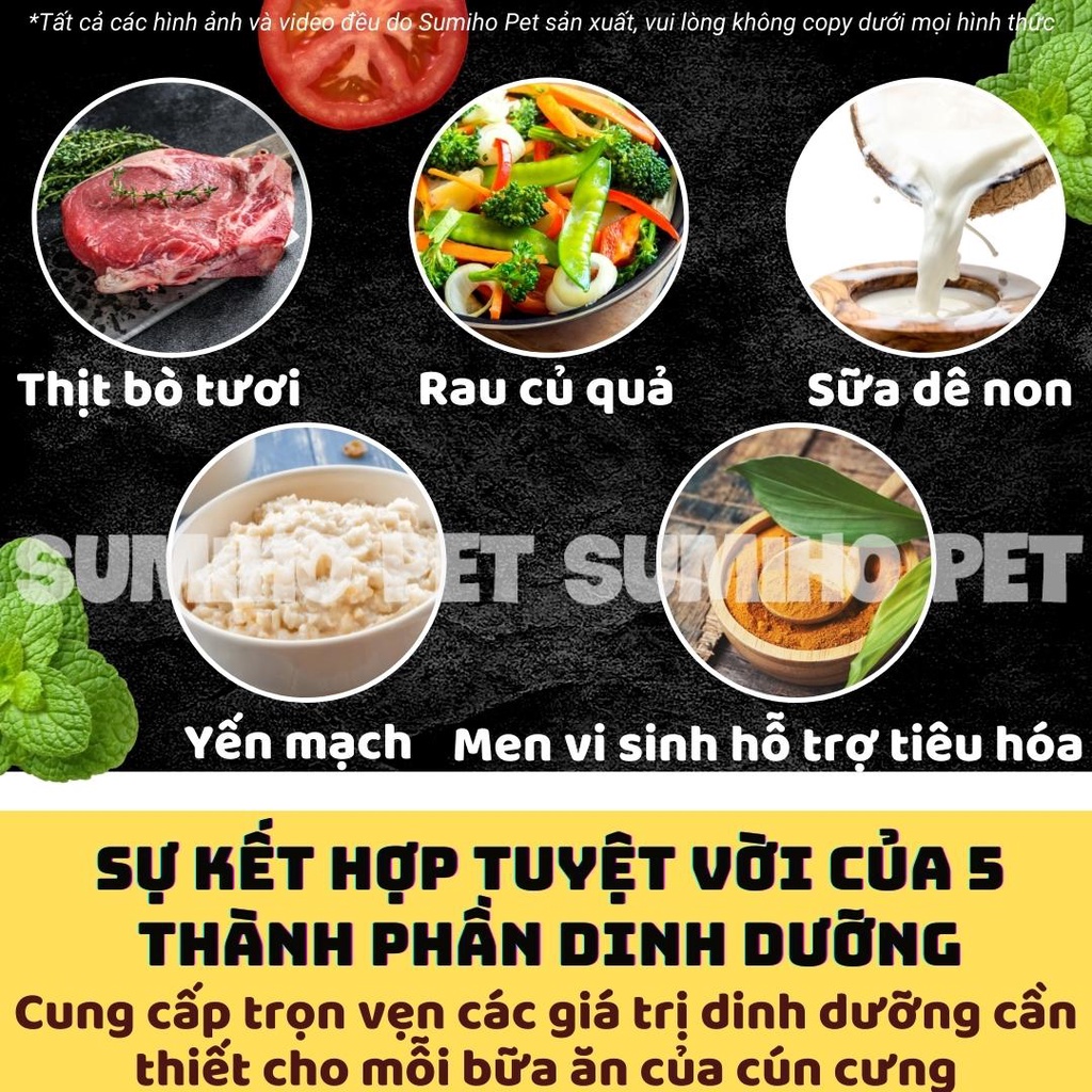 Hạt thức ăn cho chó vị bò nướng Makka (Túi 2.5Kg) viên lớn phù hợp chó trưởng thành