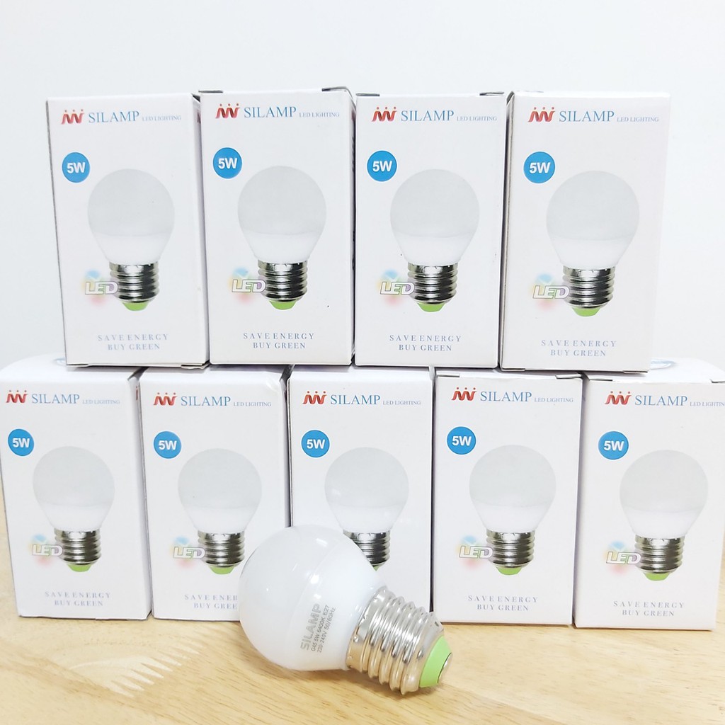 COMBO 10 BÓNG ĐÈN LED Búp G45 5W E27