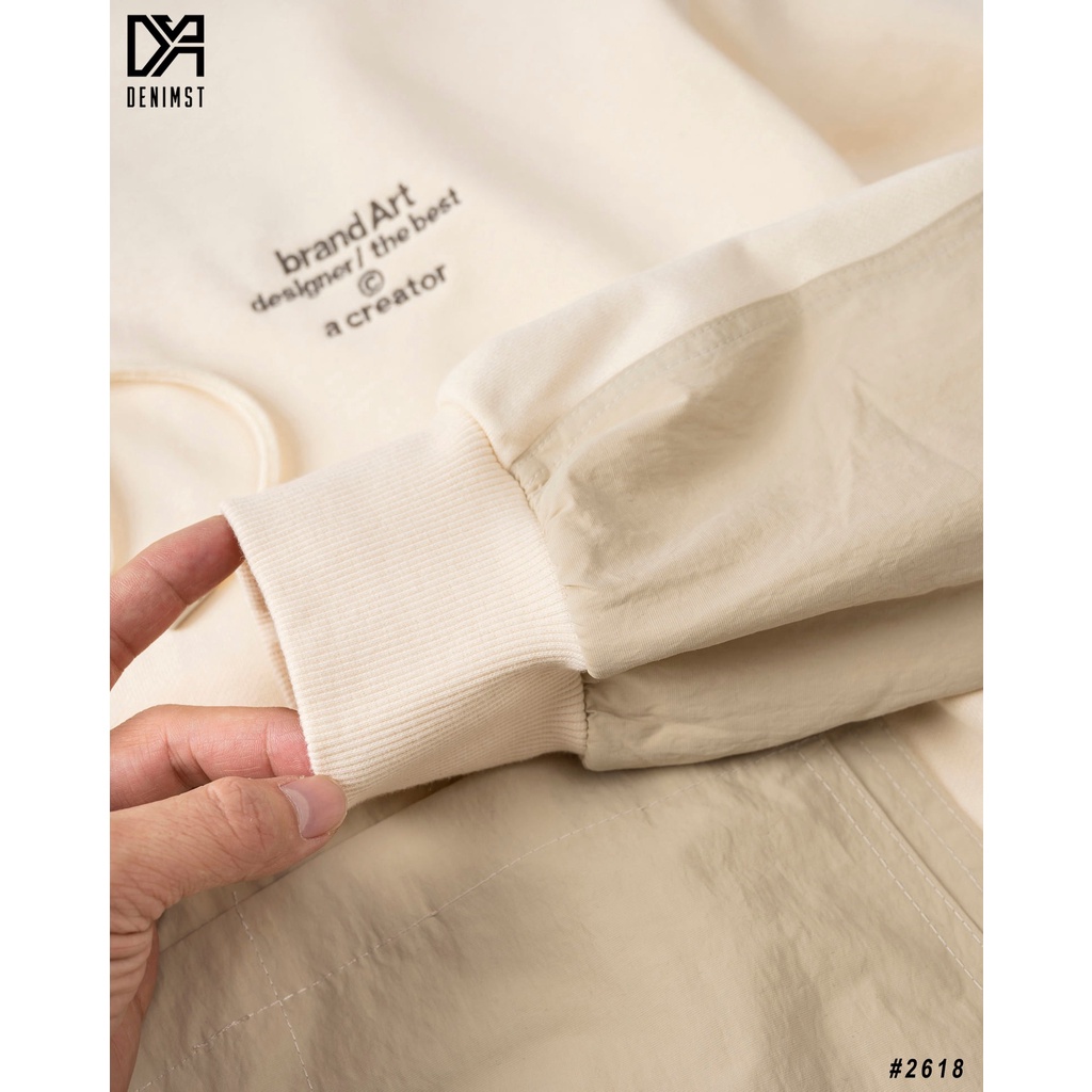 Áo Hoodie Nam Cao Cấp DENIMST 2618 Chất Liệu Nỉ Da Cá, Dáng Suông