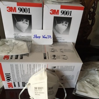 Khẩu trang 3M 9001 9002 Lọc Bụi Kháng Khuẩn Hoá Chất ( Chính Hãng )