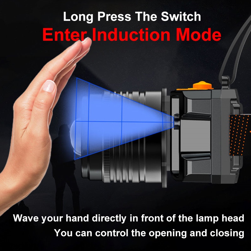 Đèn Pha Led L9 3000 lumens Siêu Sáng Chống Thấm Nước Với Cảm Biến Phóng To