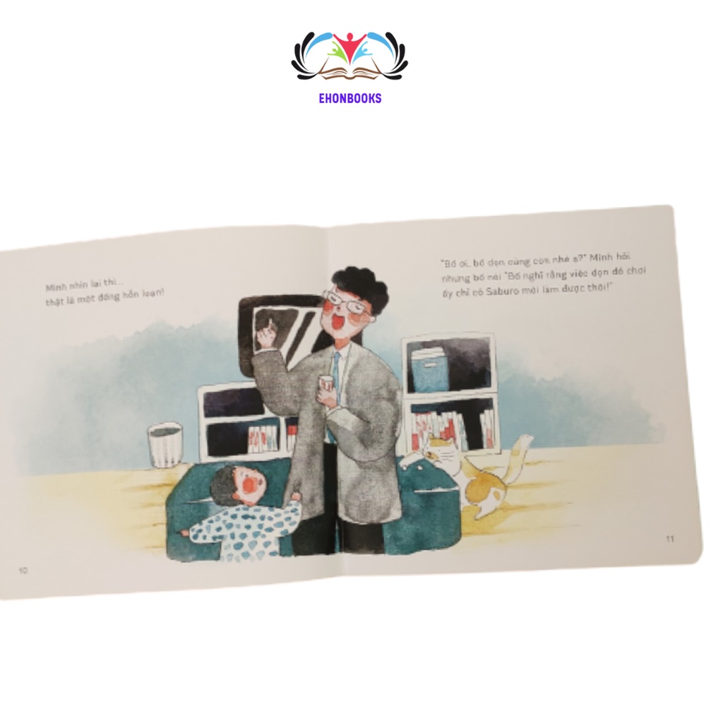 Sách Ehon cho bé 3 tuổi - Ehon Chúng Mình Lớn Rồi Dọn Đồ Chơi Nào! wabooks