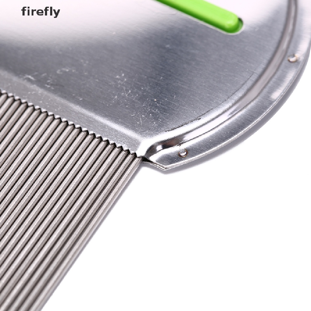 (Hàng Mới Về) Lược Chải Tóc Loại Bỏ Tóc Lice Cực Kỳ Được Làm Từ Thép Không Gỉ