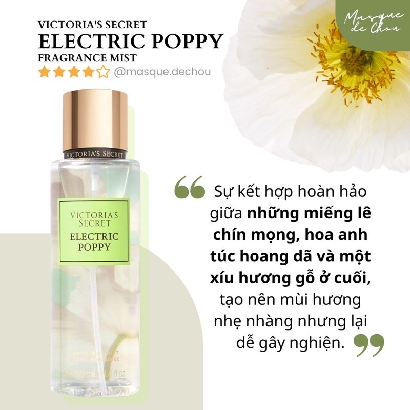 Xịt thơm Victoria's Secret Electric Poppy