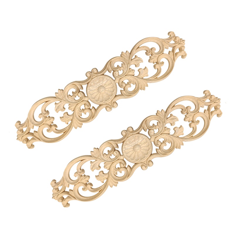 Miếng Dán Trang Trí Góc Chạm Khắc Hình Hoa Bằng Đất Sét