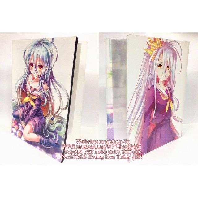 Đựng bài kiểm tra giấy tờ anime nogame Nolife 30 lá để được 60 bài giấy ảnh