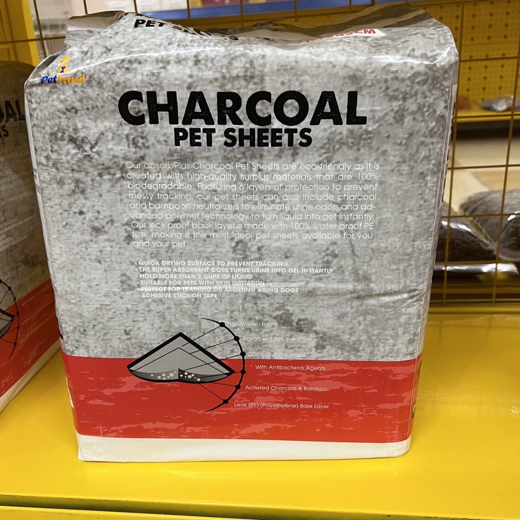 Miếng lót vệ sinh cho chó mèo Charcoal thấm hút hiệu quả, tấm lót vệ sinh than hoạt tính cho chó mèo Củ Cải Pet Shop