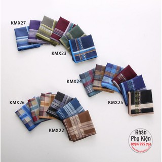 Khăn Tay Thấm Hút Mồ Hôi, Khăn Mùi Xoa Bỏ Túi Tiện Lợi Cho Nam (L3)