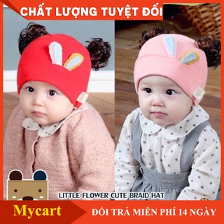 [HOT] - Mũ đính tóc giả dễ thương cho bé gái