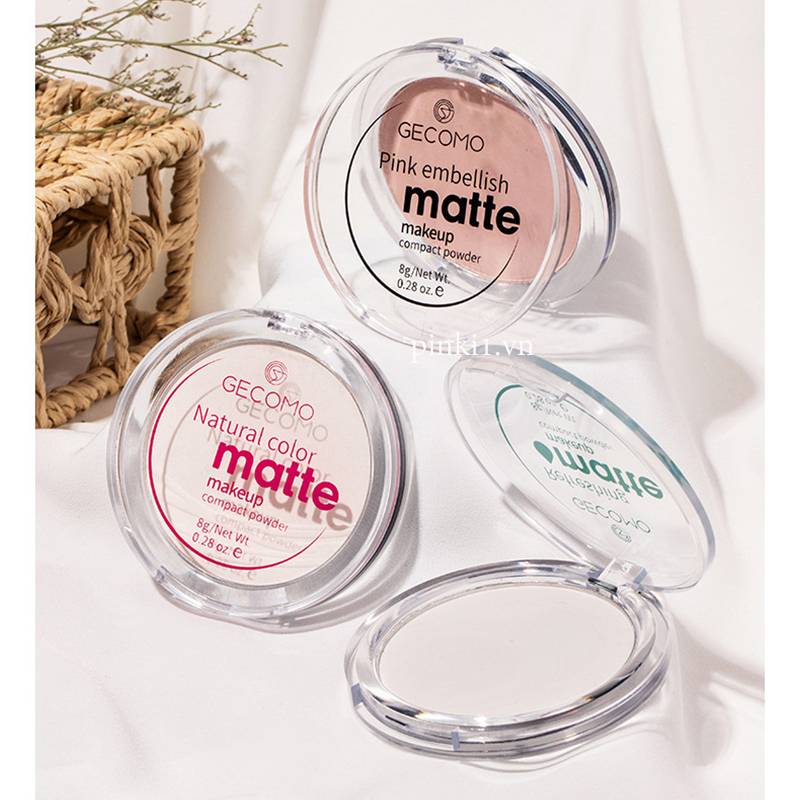 (Hàng Mới Về) Phấn Phủ Kiềm Dầu Chống Thấm Nước Gecomo