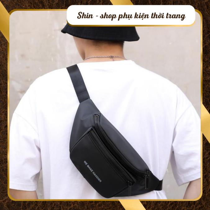 Túi đeo chéo Unisex phong cách Hàn Quốc  (Polyester chống nước) - Shin shop Leather