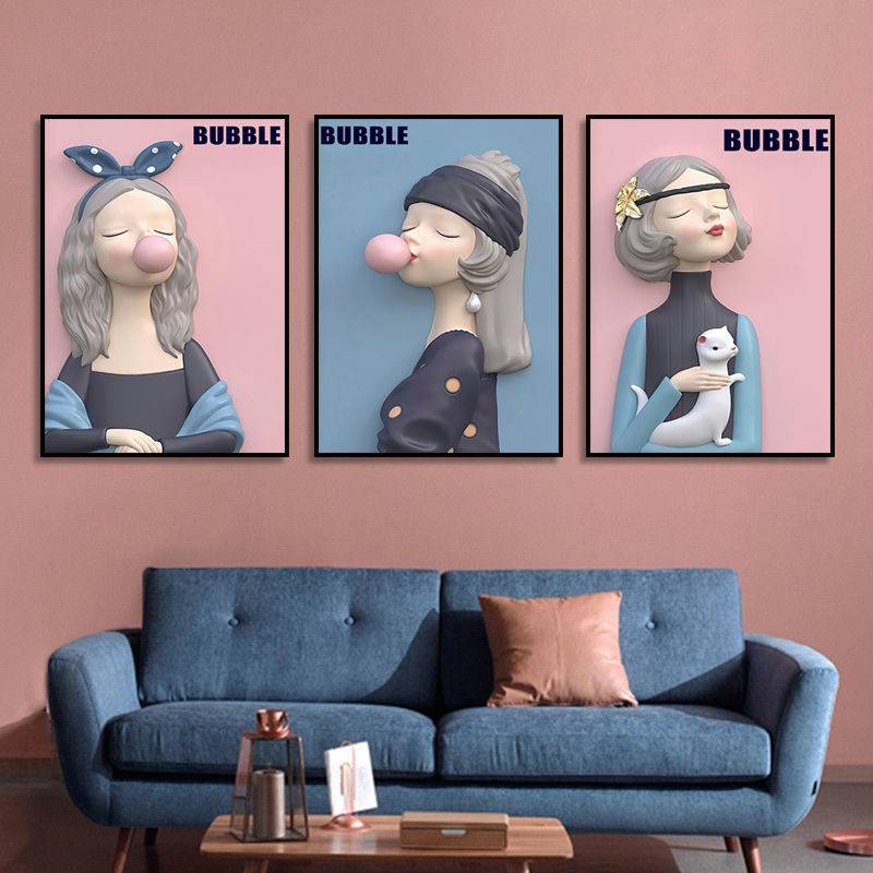 Tranh Canvas Treo Tường Trang Trí Phòng Khách / Phòng Ngủ Cho Bé Gái | BigBuy360 - bigbuy360.vn