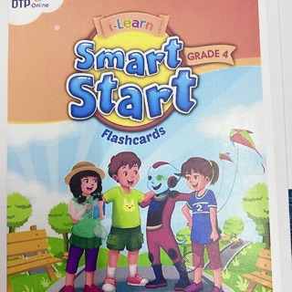 FLASHCARD I LEARN SMART START  LỚP 4 - GRADE 4 ❤️215 thẻ thiết kế hai mặt siêu đẹp bền💯