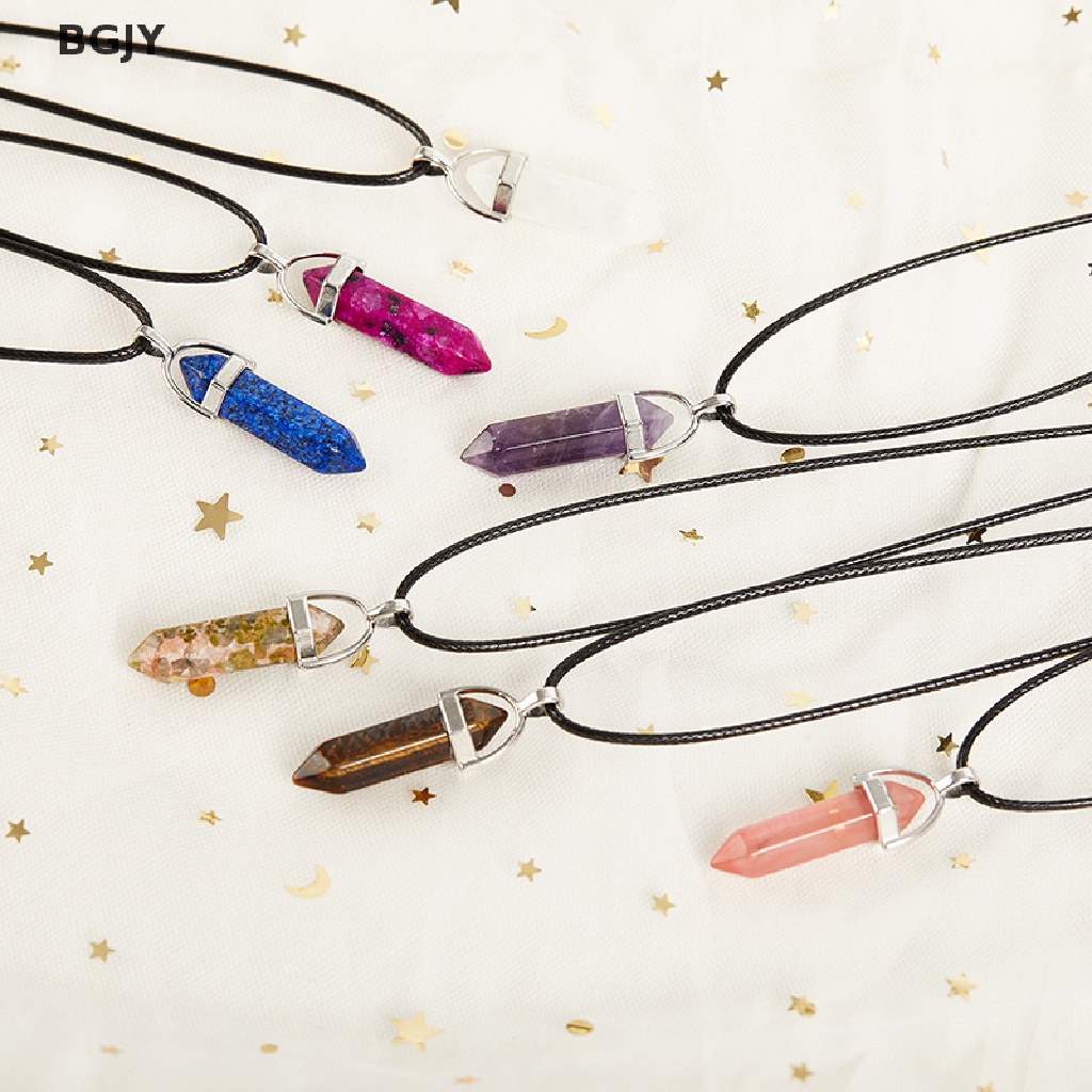 Vòng cổ Mặt Đá Thạch Anh Tự Nhiên Mới