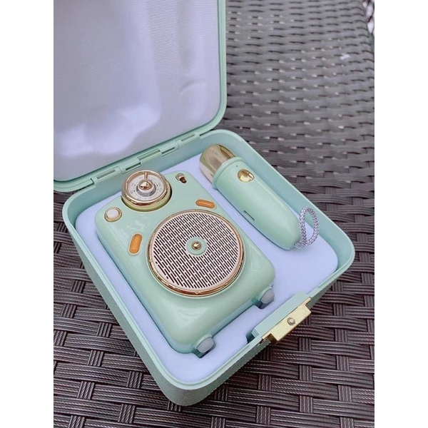 Loa Bluetooth Divoom Fairy-Ok công suất 10W kết hợp micro karaoke đa năng - Hàng chính hãng