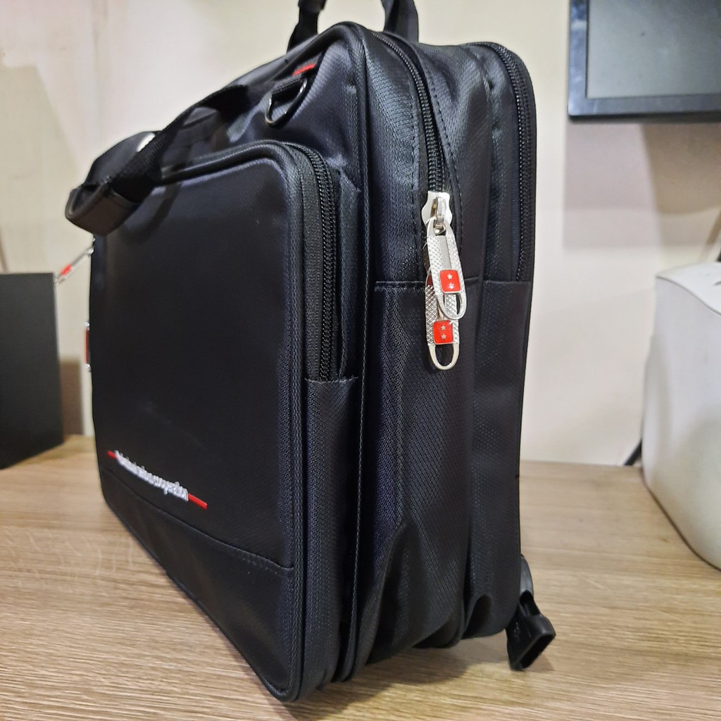 Cặp đa năng cao cấp thời trang Dù Xốp Thái viền thêu chỉ siêu bền Tặng móc khóa nam Shalla | BigBuy360 - bigbuy360.vn