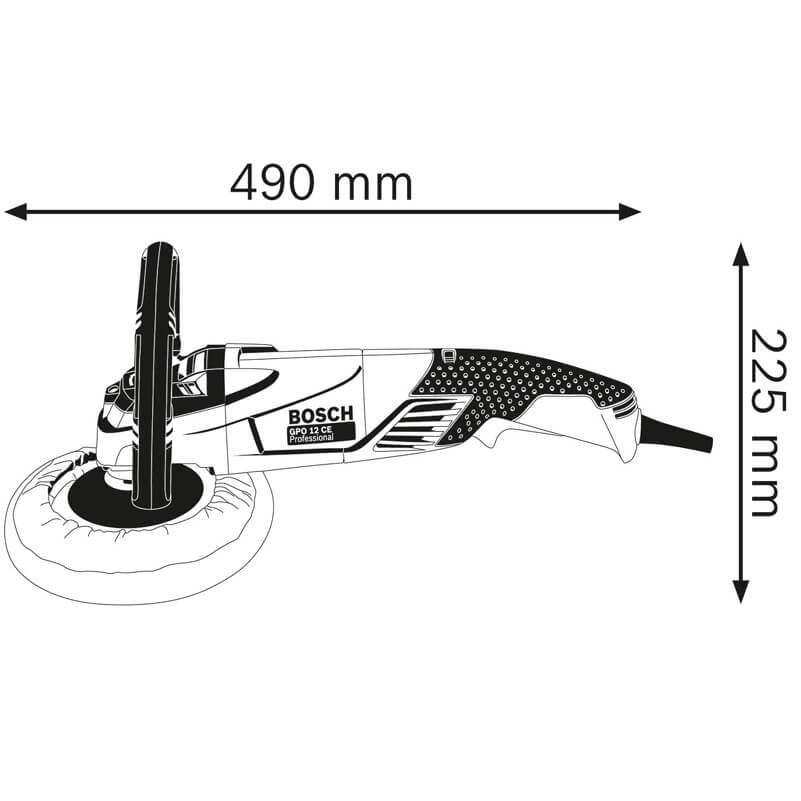 [CHÍNH HÃNG] Máy Đánh Bóng Cầm Tay Bosch GPO 12 CE (180MM-1250W)