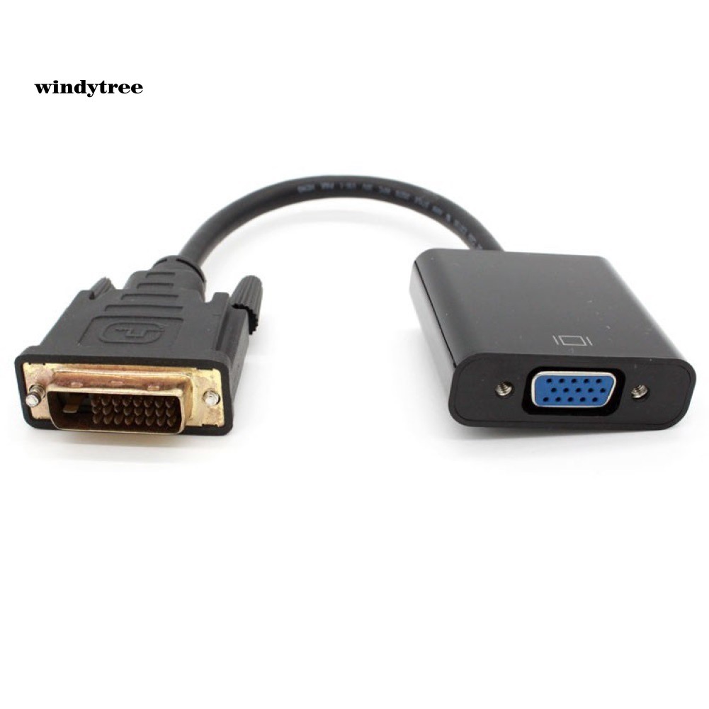 【WDTE】DVI-D 24+Pin Male to VGA Female Video Adapter Cable Converter Cord for PC HDTV