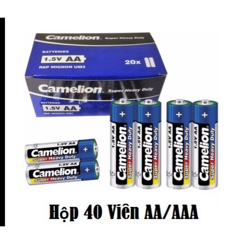 Hộp 40 Viên Pin Tiểu AAA Camelion 1.5V 20 cặp