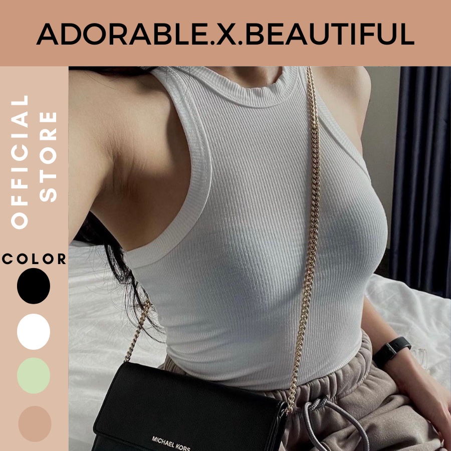 Áo 3 Lỗ Nữ, Áo Kiểu Nữ Sexy Thun Gân CropTop Mịn Mát Ảnh Thật [AdorablexBeautiful]