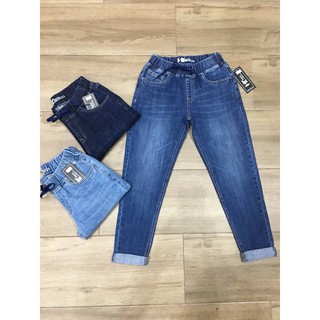 Quần jean nữ cạp chun vnxk