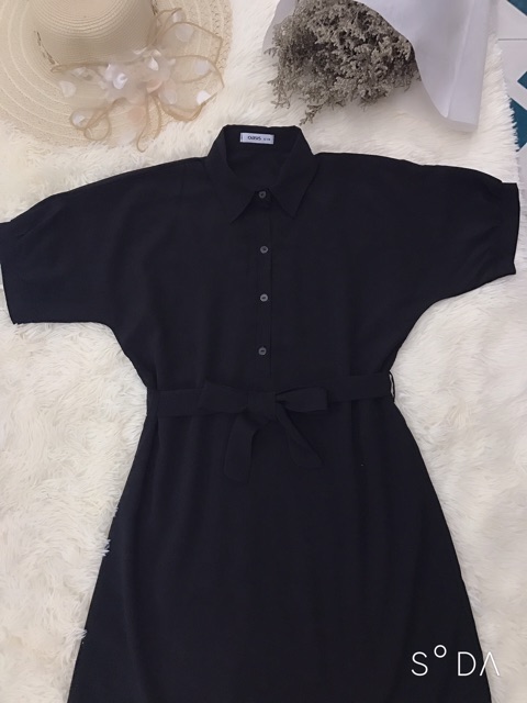 VÁY SUÔNG ĐEN CHẤT TRƯỢT THÁI CO GIÃN NHẸ ( ảnh thật trải thảm - có video quay) | BigBuy360 - bigbuy360.vn