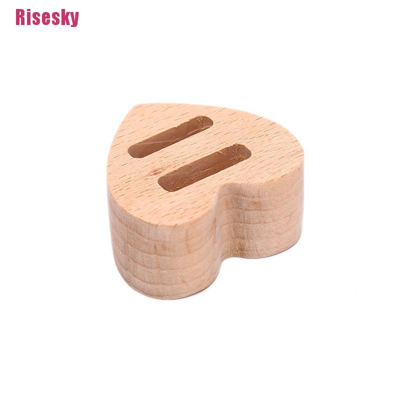 Giá Đỡ Trưng Bày Nhẫn Hình Lục Giác / Trái Tim Bằng Gỗ