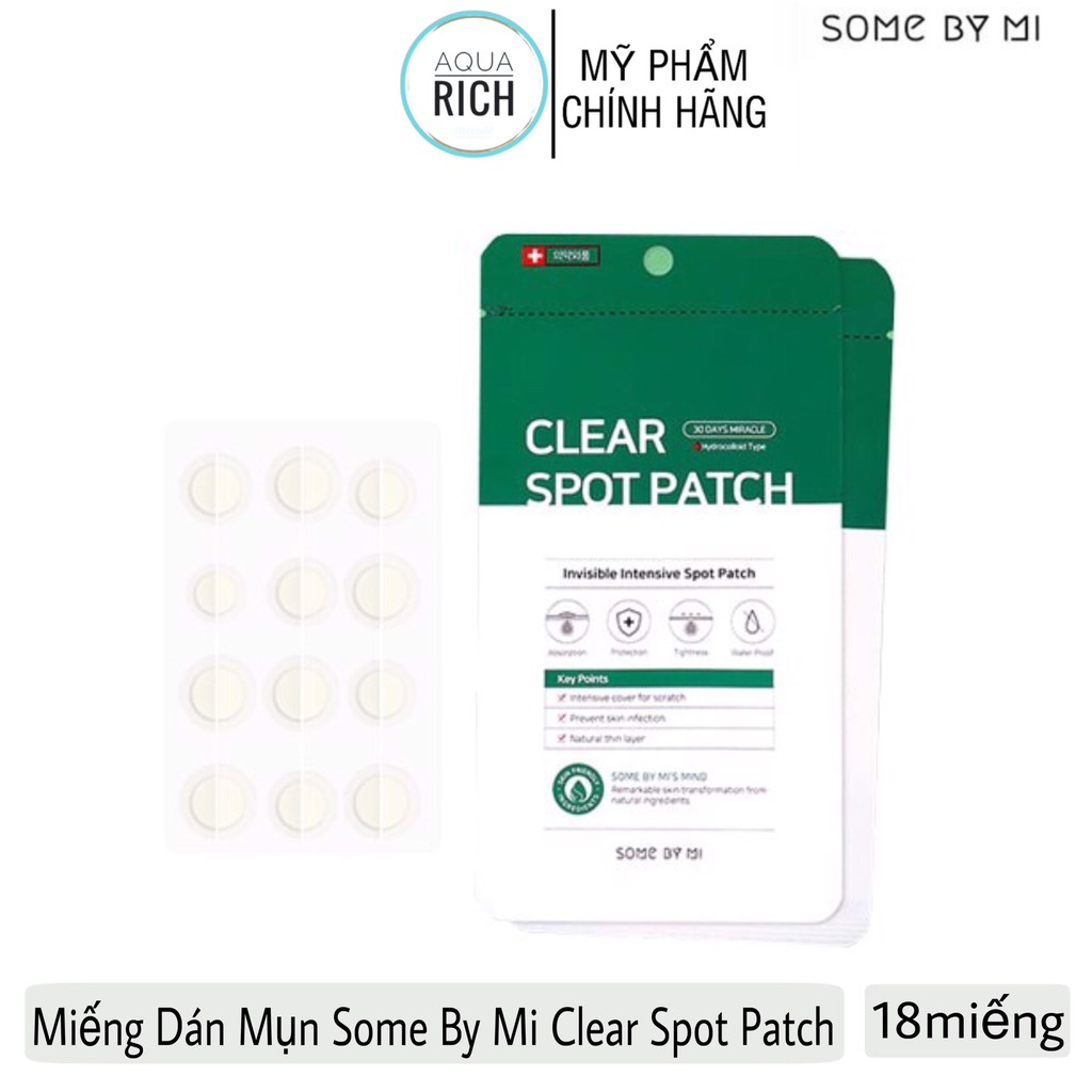 Miếng Dán Mụn &quot;Thần Kỳ' Some By Mi Clear Spot Patch (Set 18 miếng)