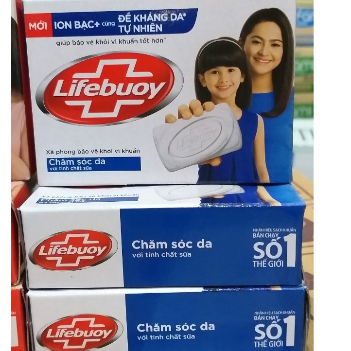 Xà bông cục Lifebuoy 90g đủ màu date mới