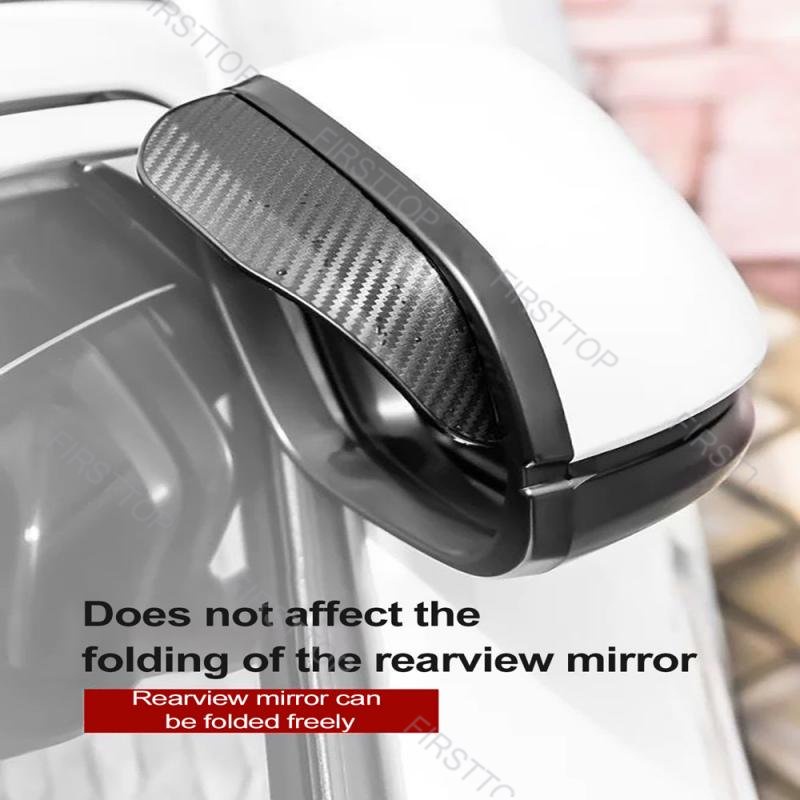 Bộ 2 Miếng Dán Bảo Vệ Gương Chiếu Hậu Bằng Sợi Carbon Cho Xe