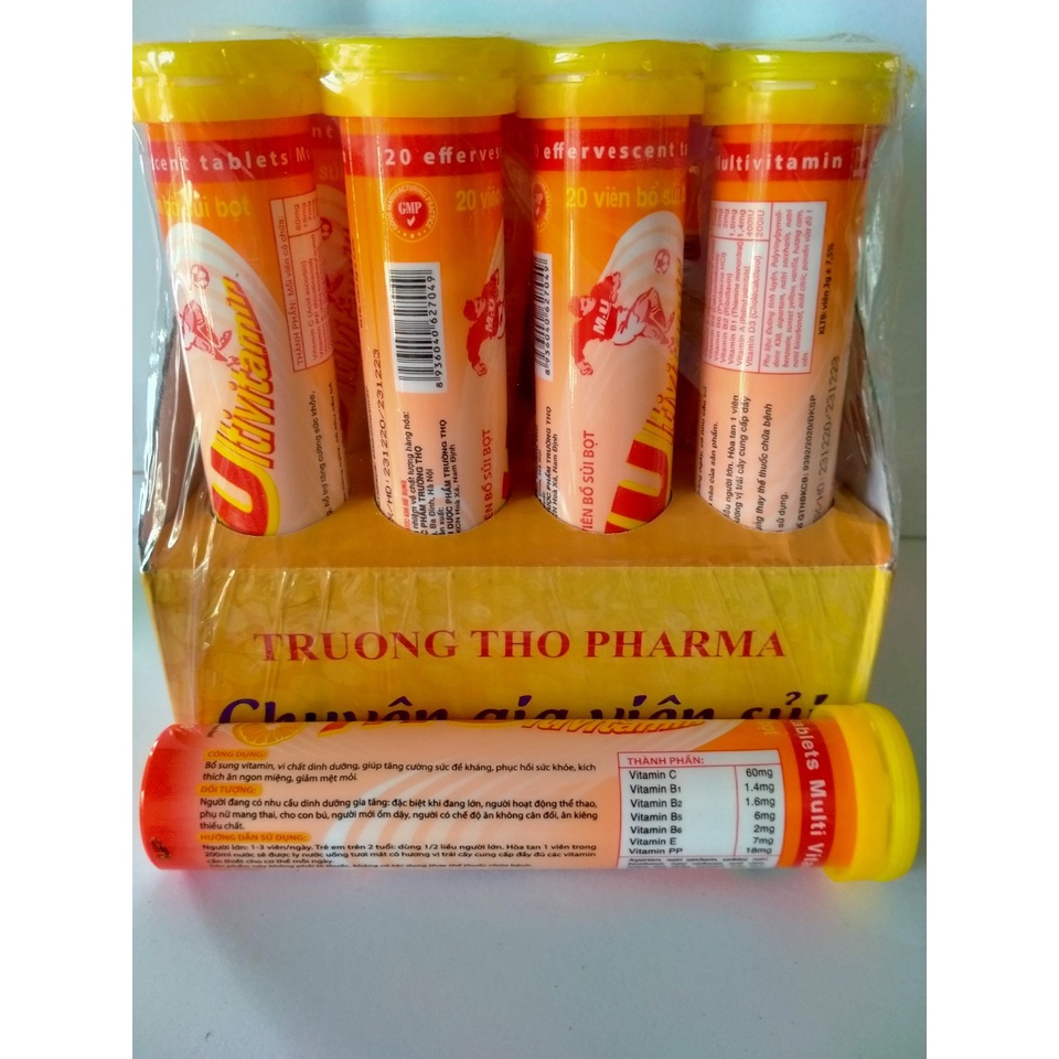 Viên sủi MULTIVITAMIN Tub 20 viên sủi bọt