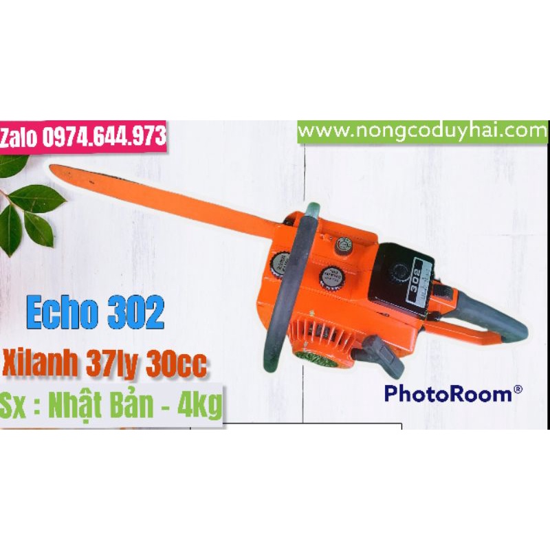 máy cưa xích echo 302 #echo302 nòng 38ly 30cc