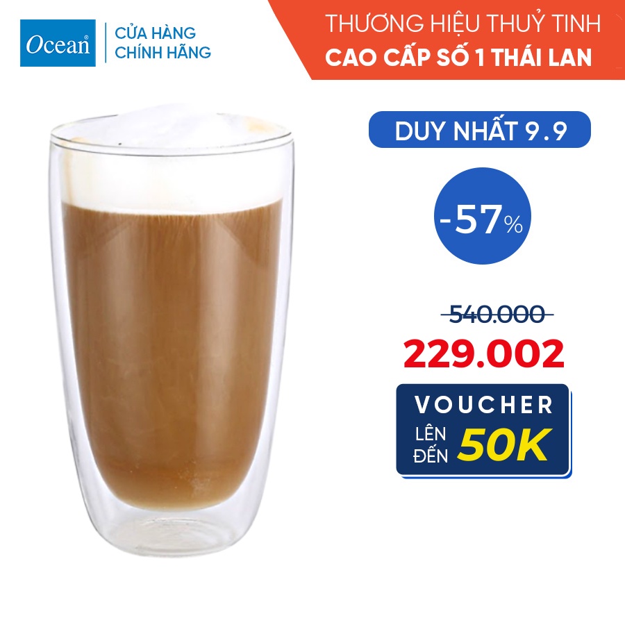 Ly/Cốc Thủy Tinh - Ocean DOPPIO HIBALL 430ml - Chính Hãng