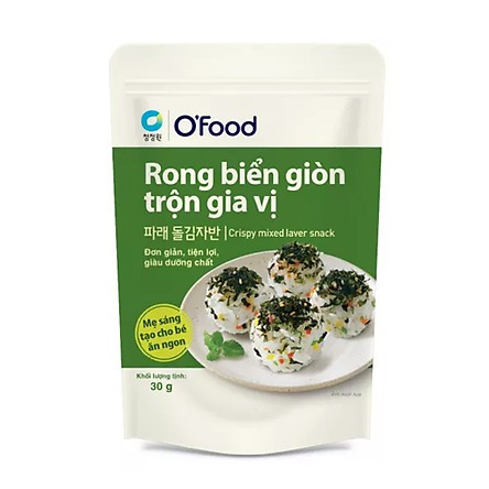 Rong biển giòn trộn gia vị O'Food 30g, ăn liền tiện lợi
